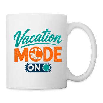 Vacation Mode ON Urlaubsmodus an – Sommer-Feeling - Tasse - Weiß - Rechts
