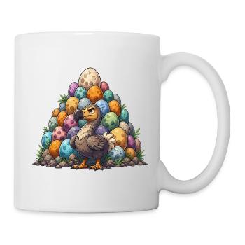 La colline colorée des œufs de dodo - Mug blanc - blanc - Droite