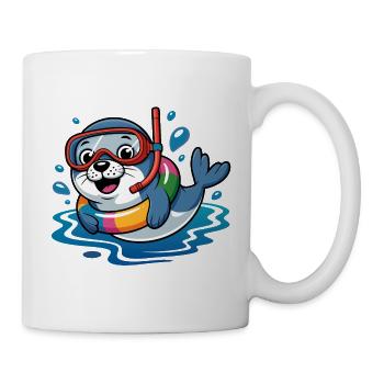 Seal Diver - Mug - white - Right