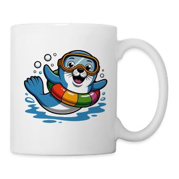 funny seal - Mug - white - Right