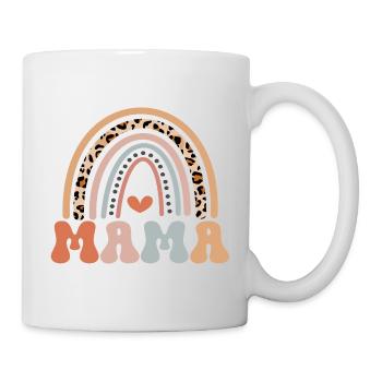 Maman Maman Bébé Meilleure Maman Arc-en-ciel pour la fête des mères - Mug blanc - blanc - Droite