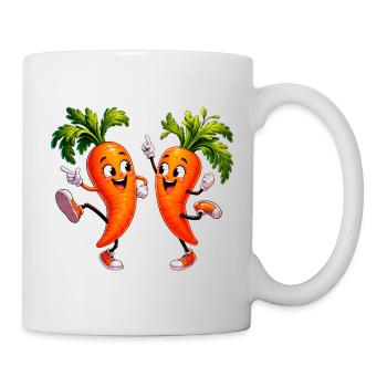 Dancing carrots - Mug - white - Right