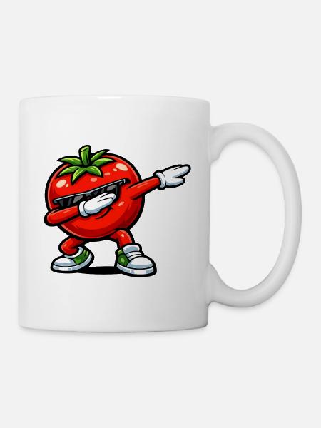 Dabbing Tomate - Tasse - Weiß