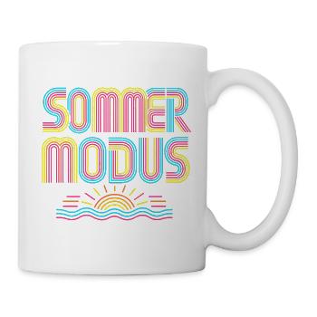 Summer Mode Retro Neon Line Art 80s Shirt - Mug - white - Right