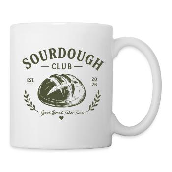 Sourdough Club - Sauerteigbrot - Tasse - Weiß - Rechts