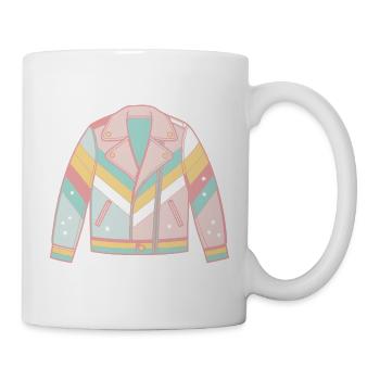 Veste arc pastel diagonale - Mug blanc - blanc - Droite