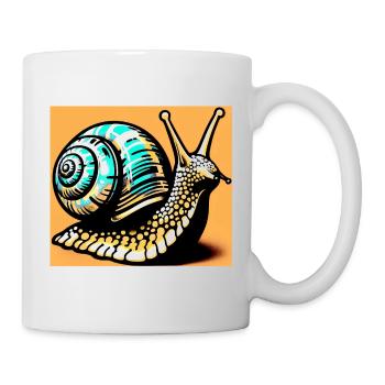 Escargot - Mug blanc - blanc - Droite