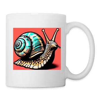 Escargot - Mug blanc - blanc - Droite