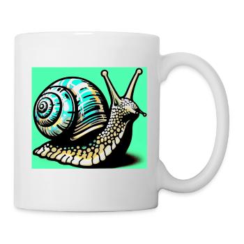 Escargot - Mug blanc - blanc - Droite