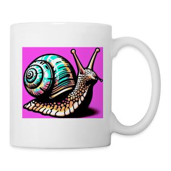 Escargot - Mug blanc - blanc - Droite