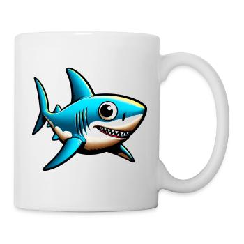 Requin - Mug blanc - blanc - Droite