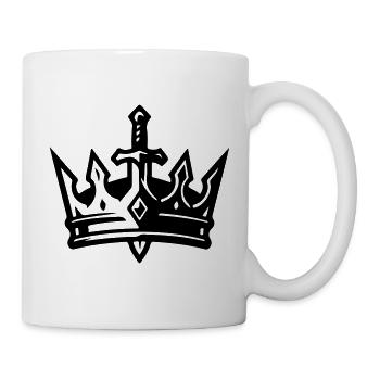 Épée Couronne - Mug blanc - blanc - Droite
