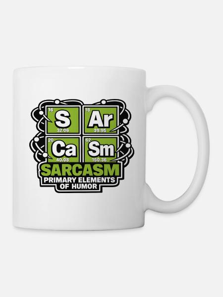 Sarkastischer Humor: Elementarer Spaß - Tasse - Weiß