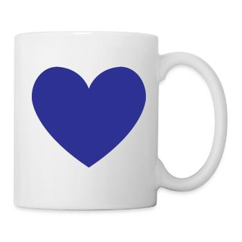 Clear Blue Heart - Mug - white - Right