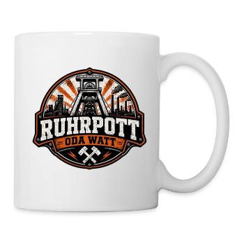 Ruhrpott Oda Watt – Industrie & Bergbau Ruhrgebiet - Tasse - Weiß - Rechts
