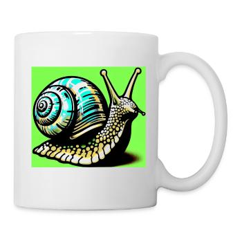 Escargot - Mug blanc - blanc - Droite