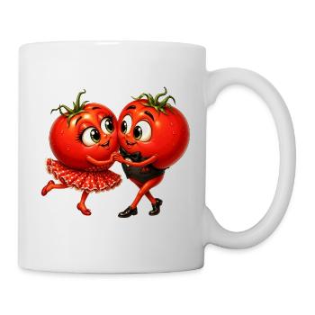 Danseuse de la tomate - Mug blanc - blanc - Droite