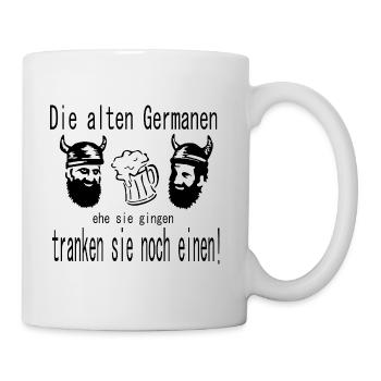 Germanen Spruch - Tasse - Weiß - Rechts