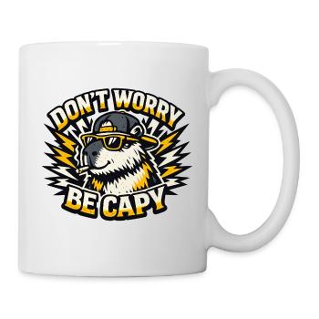 Ne t’inquiète pas, sois capy - Mug blanc - blanc - Droite
