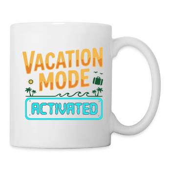 Mode vacances activé - Mug blanc - blanc - Droite