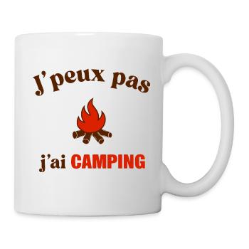 J'peux pas j'ai Camping - Mug blanc - blanc - Droite