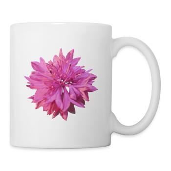 Bleuet rose - Mug blanc - blanc - Droite