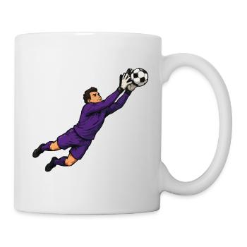 Gardien violet dans le saut - Mug blanc - blanc - Droite