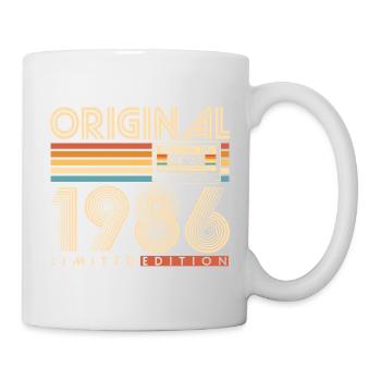 40 ans 40 ans 1986 Vintage Né - Mug blanc - blanc - Droite