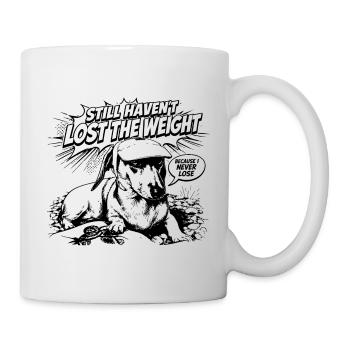Funny Dachshund Vintage Design with Humor Saying - Mug - white - Right