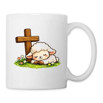 Christianity Cross Faith Religious Motif - Mug - white - Right