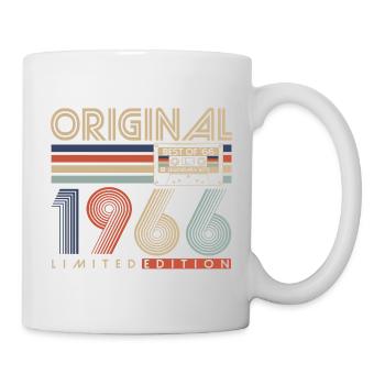 60e anniversaire 60 ans 1966 Né - Mug blanc - blanc - Droite
