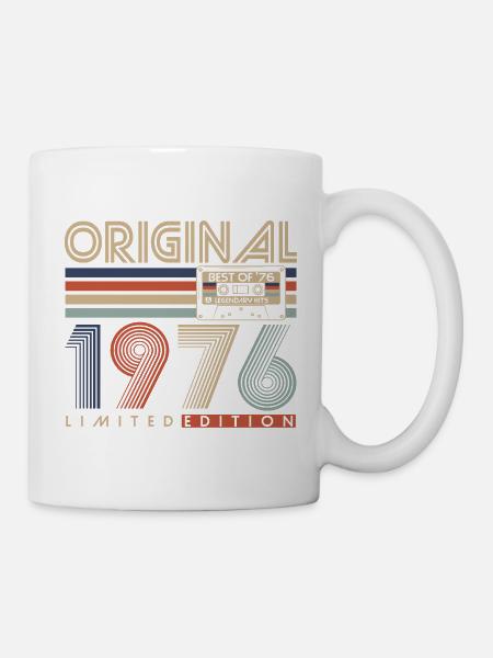 50e anniversaire 50 ans 1976 Né - Mug blanc - blanc