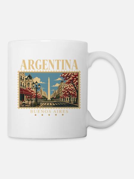 Argentinien Buenos Aires Retroreise - Tasse - Weiß