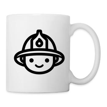 pompier - Mug blanc - blanc - Droite