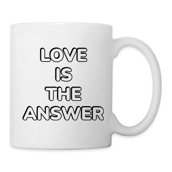 Love Is The Answer: Bold   - Mug - white - Right