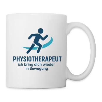Bewegungstherapie Logo - Tasse - Weiß - Rechts