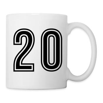 20 Number Symbol - Mug - white - Right