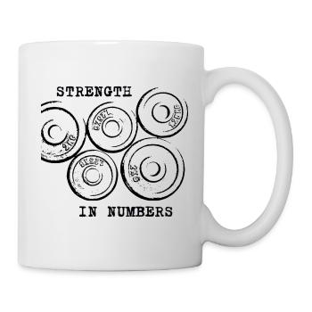Strength In Numbers Gym - Weight Plates - Mug - white - Right