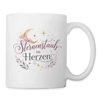 Sternenstaub im Herzen - Tasse - Weiß - Rechts