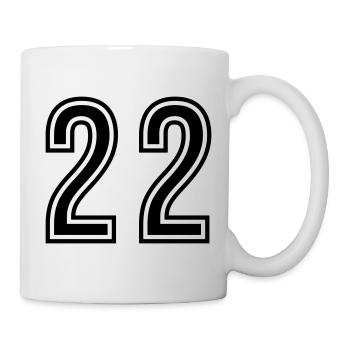 22 Symbole numérique - Mug blanc - blanc - Droite