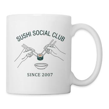 Sushi Social Club Maki Roll Since 2007 Japan Style - Mug - white - Right