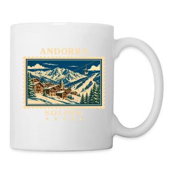 Andorra Soldeu Vintage Reisemarke - Tasse - Weiß - Rechts
