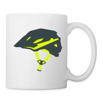 Graphique du casque de vélo Enduro - Mug blanc - blanc - Droite
