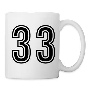33 Number Symbol - Mug - white - Right