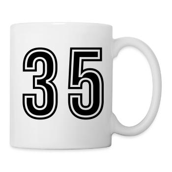 35 Number symbol - Mug - white - Right