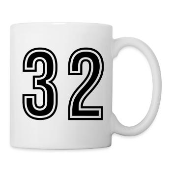 32 Number Symbol - Mug - white - Right