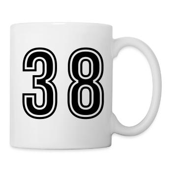 38 Number symbol - Mug - white - Right