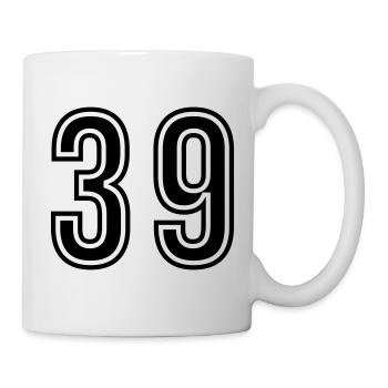 39 Number Symbol - Mug - white - Right
