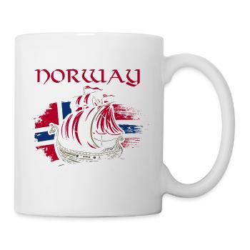 Vacances en Norvège dans les fjords de Norge Voyage en Scandinavie - Mug blanc - blanc - Droite