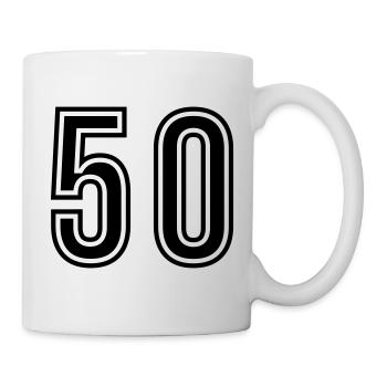 50 Number Symbol - Mug - white - Right